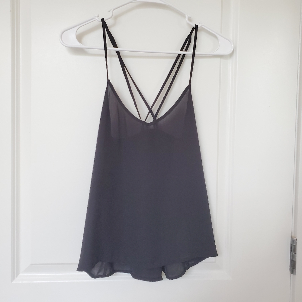 Hollister Dbl Cross Strap Top